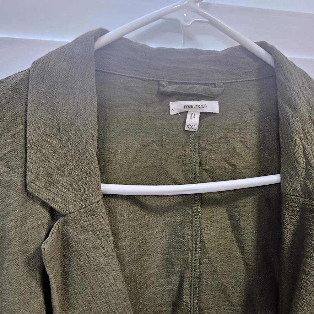 Maurices Olive Green Lightweight Blazer Jacket